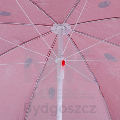 Parasol ogrodowy plażowy regulowany łamany 150cm arbuz UV Parasol ogrodowy plażowy regulowany łamany 150cm arbuz UV
