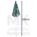 Parasol ogrodowy plażowy regulowany łamany 150cm liście UV