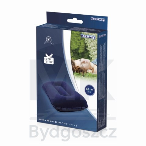 Poduszka dmuchana turystyczna welurowa BESTWAY 67121 Poduszka dmuchana turystyczna welurowa BESTWAY 67121