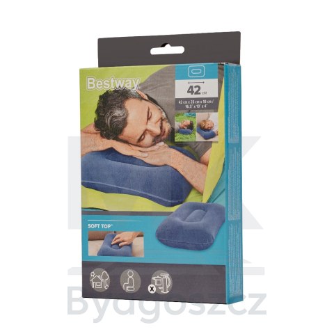 Poduszka dmuchana turystyczna welurowa BESTWAY 67121 Poduszka dmuchana turystyczna welurowa BESTWAY 67121