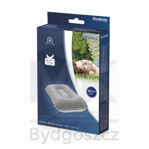 Poduszka dmuchana turystyczna welurowa BESTWAY 67121 Poduszka dmuchana turystyczna welurowa BESTWAY 67121
