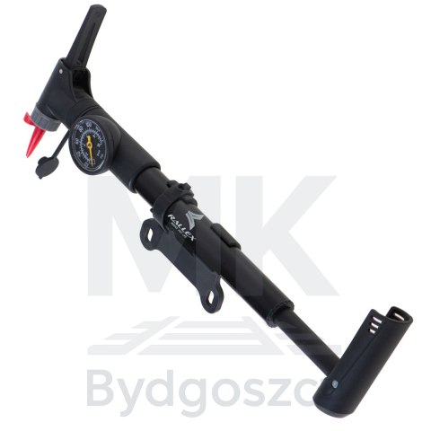 Pompka do roweru z manometrem RALLEX rowerowa ręczna do piłki materaca z uchwytem na rower Pompka do roweru z manometrem RALLEX rowerowa ręczna do piłki materaca z uchwytem na rower