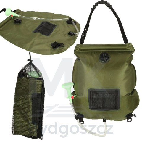 Prysznic turystyczny solarny polowy kempingowy 20L XXL z termometrem