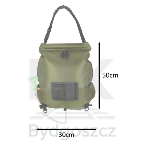Prysznic turystyczny solarny polowy kempingowy 20L XXL z termometrem Prysznic turystyczny solarny polowy kempingowy 20L XXL z termometrem