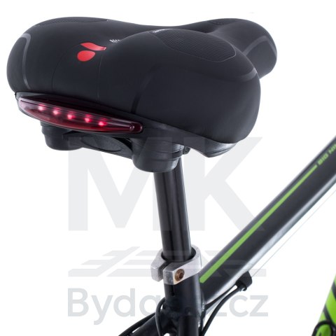 Siodełko rowerowe RALLEX sportowe wygodne pianka elastyczna lampka LED Siodełko rowerowe RALLEX sportowe wygodne pianka elastyczna lampka LED