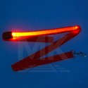 Smycz dla psa kota świecąca spacer jesień zima noc LED 1,2 m pomarańczowa