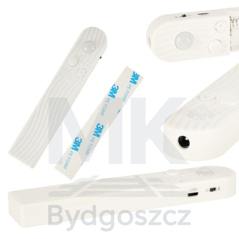 Taśma LED wodoodporna na baterie USB czujnik ruchu 1M 59LED ciepły biały Taśma LED wodoodporna na baterie USB czujnik ruchu 1M 59LED ciepły biały