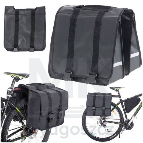 Torba sakwa RALLEX rowerowa podwójna dwukomorowa boczna na rower bagażnik 35L Torba sakwa RALLEX rowerowa podwójna dwukomorowa boczna na rower bagażnik 35L