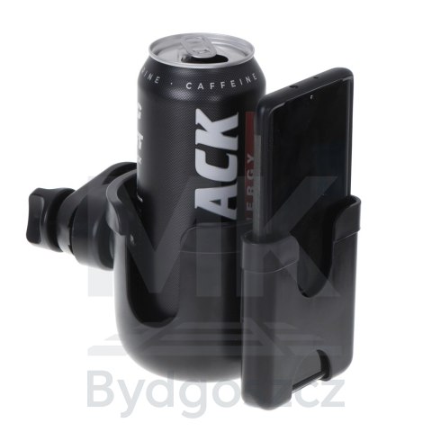Uchwyt na butelkę kubek telefon do wózka na rower 2w1 Uchwyt na butelkę kubek telefon do wózka na rower 2w1
