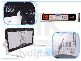 Barierka osłona ochronna do łóżka otwierana 120cm czarna