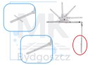 Barierka osłona ochronna do łóżka otwierana 120cm czarna