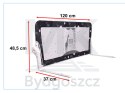 Barierka osłona ochronna do łóżka otwierana 120cm czarna
