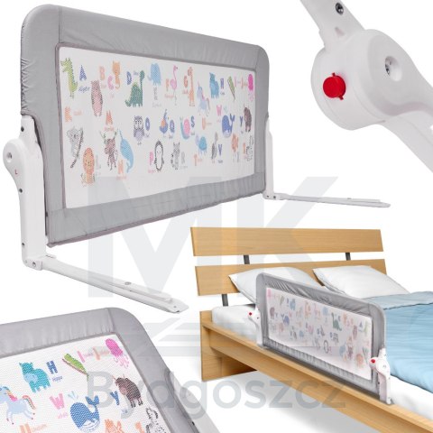 Barierka osłona ochronna do łóżka otwierana 90cm zwierzęta Barierka osłona ochronna do łóżka otwierana 90cm zwierzęta
