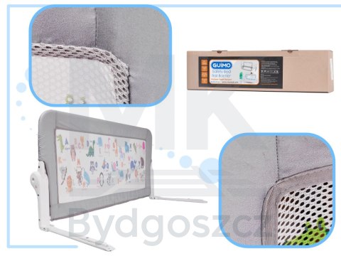 Barierka osłona ochronna do łóżka otwierana 90cm zwierzęta Barierka osłona ochronna do łóżka otwierana 90cm zwierzęta