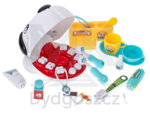 Chory ząbek dentysta zwierząt pies piesek zabawa wylecz zęba nauka weterynarz Chory ząbek dentysta zwierząt pies piesek zabawa wylecz zęba nauka weterynarz