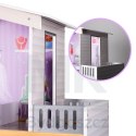 Domek dla lalek drewniany mebelki pastelowy 117cm