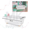 Domek dla lalek drewniany mebelki pastelowy 117cm