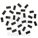 Domino drewniane gra rodzinna edukacyjna z etui klocki z drewna do gry