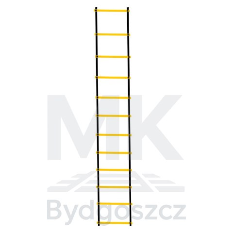 Drabinka koordynacyjna gimnastyczna treningowa do ćwiczeń 6m żółta Drabinka koordynacyjna gimnastyczna treningowa do ćwiczeń 6m żółta