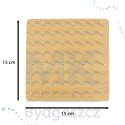 Geoboard geoplan drewniana układanka tworzenie kształtów z gumek