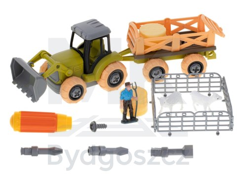 Gospodarstwo rolne farma traktor maszyny rolnicze zwierzęta zagroda owce + śrubokręt Gospodarstwo rolne farma traktor maszyny rolnicze zwierzęta zagroda owce + śrubokręt