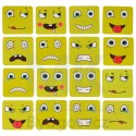 Gra edukacyjne wyzwania nauka emocji klocki drewniane