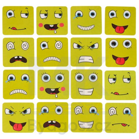 Gra edukacyjne wyzwania nauka emocji klocki drewniane Gra edukacyjne wyzwania nauka emocji klocki drewniane