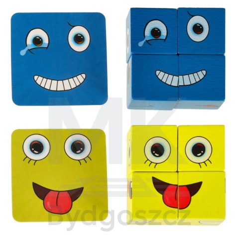 Gra edukacyjne wyzwania nauka emocji klocki drewniane Gra edukacyjne wyzwania nauka emocji klocki drewniane