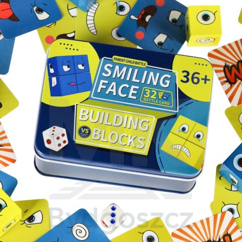 Gra edukacyjne wyzwania nauka emocji klocki drewniane Gra edukacyjne wyzwania nauka emocji klocki drewniane