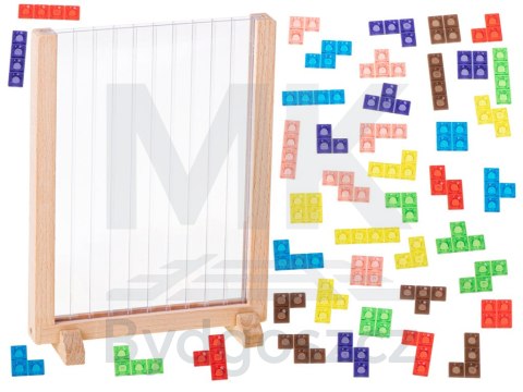 Gra logiczna układanka tetris stojący Gra logiczna układanka tetris stojący