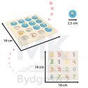 Gra planszowa memory montessori zestaw puzzle drewniane 4 karty