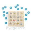 Gra planszowa memory montessori zestaw puzzle drewniane 4 karty