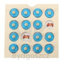 Gra planszowa memory montessori zestaw puzzle drewniane 4 karty