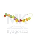 Gra zręcznościowa montessori układanka balansująca klocki drewniane jeż nawlekane owoce