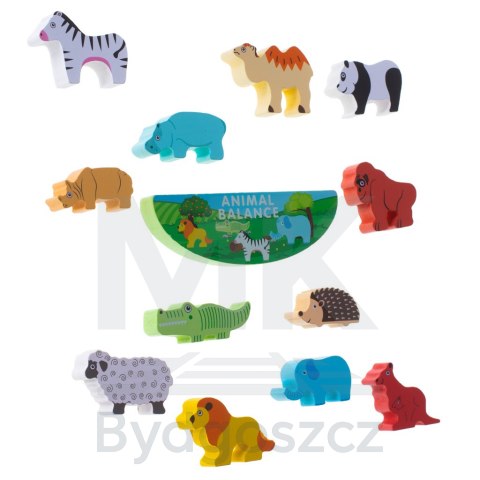 Gra zręcznościowa montessori układanka balansująca klocki zwierzątka drewniane Gra zręcznościowa montessori układanka balansująca klocki zwierzątka drewniane