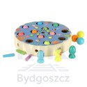 Gra zręcznościowa rodzinna rybki gąsienice łowienie montessori