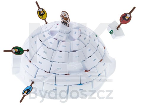 Gra zręcznościowa zbuduj igloo pingwiny Gra zręcznościowa zbuduj igloo pingwiny