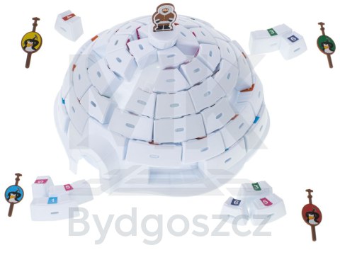 Gra zręcznościowa zbuduj igloo pingwiny Gra zręcznościowa zbuduj igloo pingwiny
