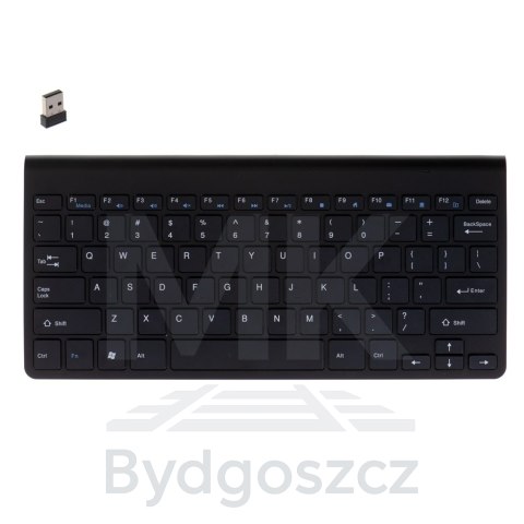 Klawiatura bezprzewodowa bluetooth Smart TV czarna Klawiatura bezprzewodowa bluetooth Smart TV czarna