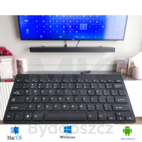 Klawiatura bezprzewodowa bluetooth Smart TV czarna Klawiatura bezprzewodowa bluetooth Smart TV czarna