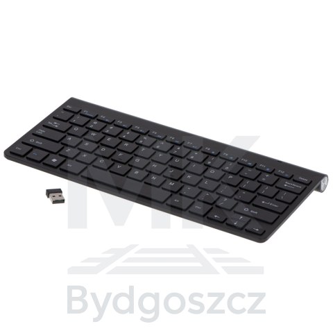 Klawiatura bezprzewodowa bluetooth Smart TV czarna Klawiatura bezprzewodowa bluetooth Smart TV czarna