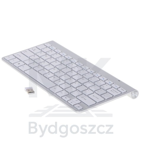 Klawiatura bezprzewodowa bluetooth Smart TV srebrna Klawiatura bezprzewodowa bluetooth Smart TV srebrna