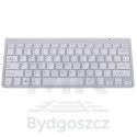 Klawiatura bezprzewodowa bluetooth Smart TV srebrna