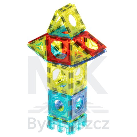 Klocki magnetyczne marble tor kulkowy świecący 75 elementów Klocki magnetyczne marble tor kulkowy świecący 75 elementów