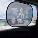 Kurtyna statyczna przeciwsłoneczna osłona okna samochodu zwierzęta zestaw 2 szt.