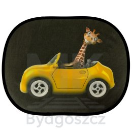 Kurtyna statyczna przeciwsłoneczna osłona okna samochodu żyrafa zestaw 2 szt.