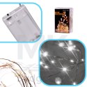 Lampki LED druciki dekoracyjne świąteczne choinkowe 10m 100LED zimny biały