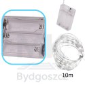 Lampki LED druciki dekoracyjne świąteczne choinkowe 10m 100LED zimny biały