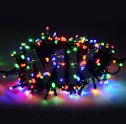 Lampki LED łańcuch świetlny świąteczne choinkowe 10m 100LED multikolor 8 trybów świecenia