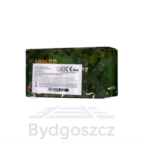 Lampki LED łańcuch świetlny świąteczne choinkowe 10m 100LED multikolor 8 trybów świecenia Lampki LED łańcuch świetlny świąteczne choinkowe 10m 100LED multikolor 8 trybów świecenia